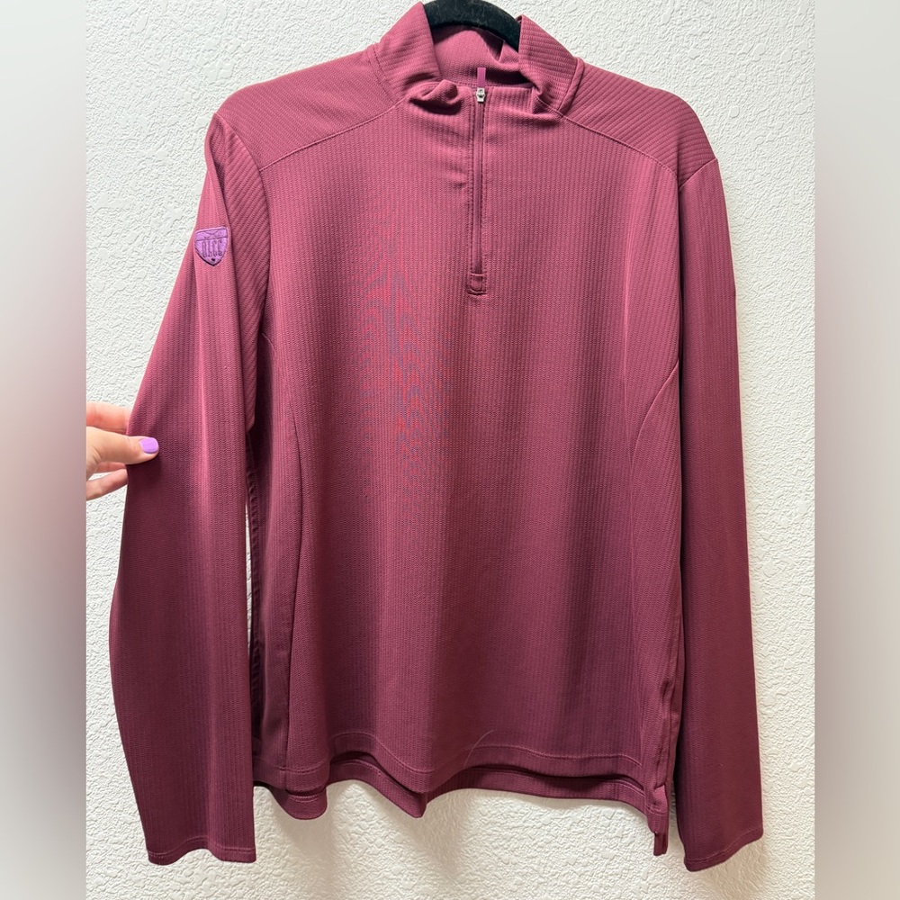 Women’s Nike Golf Quarter-Zip Athletic Pullover in Deep Plum